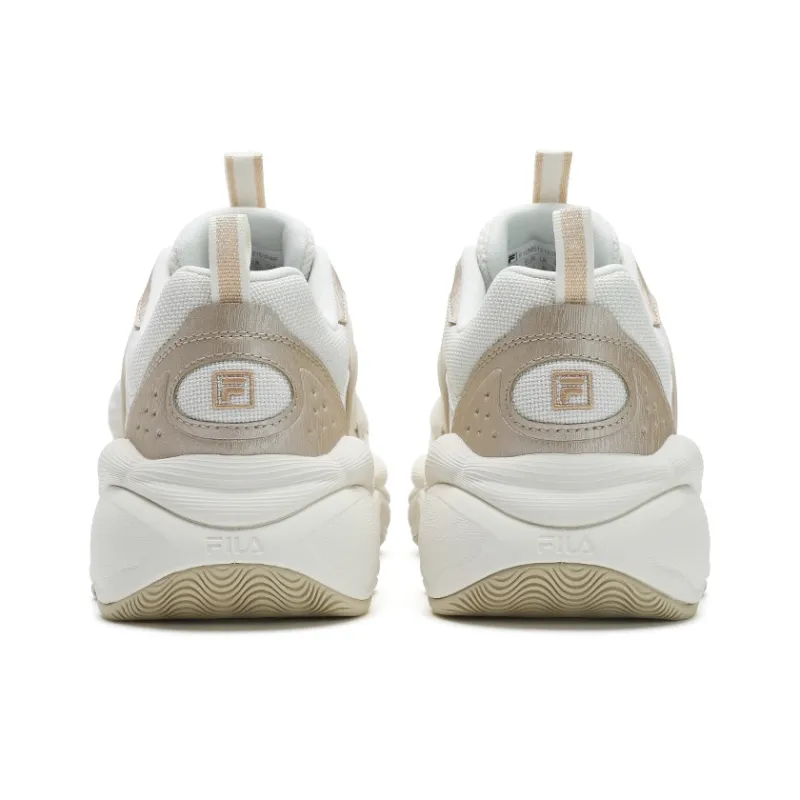 FILA Fashion Cushioning, Wear Resistant Low Top Chunky Sneakers Men's Micro White-4
