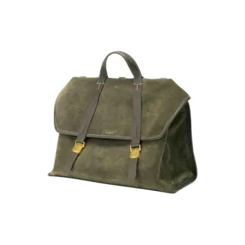 Songmont Suede Briefcase, Backpack Trumpets Unisex Desert Green/Dusk Brown