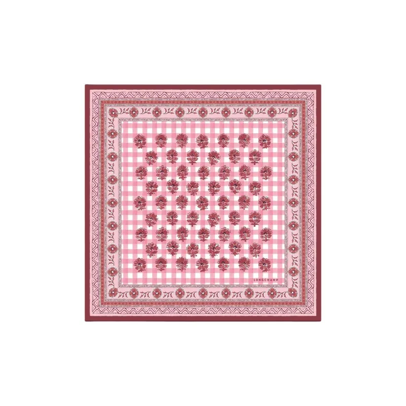 LONGCHAMP Silk Scarves Women's Pink-0