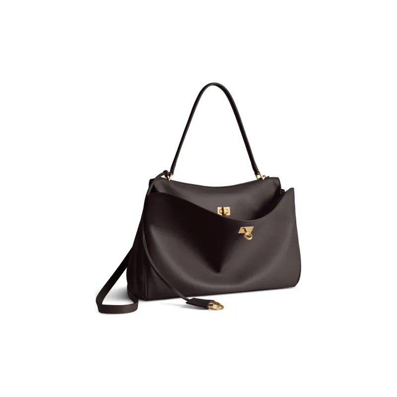 Balenciaga Rodeo Calfskin Tote Bag, Shopping Bag, Shoulder Bag, Handbag Medium Size Women's Coffee-1