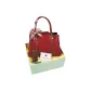 "Auspicious Clouds Embroidery Bag-Noble Red" Sandalwood Comb+Bouquet+Box
