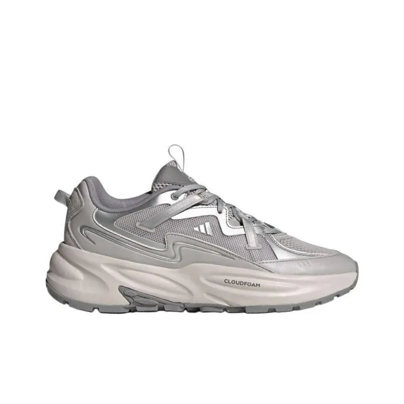 Adidas Ozwave Anti-Slip Wear-Resistant Low-Top Chunky Sneakers Unisex Gray-1