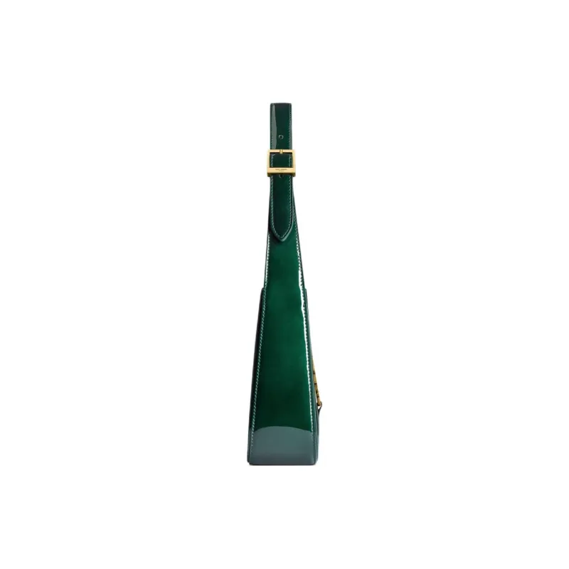 SAINT LAURENT LE5A7 Calfskin Shoulder Bag Women's Leaf Green-2