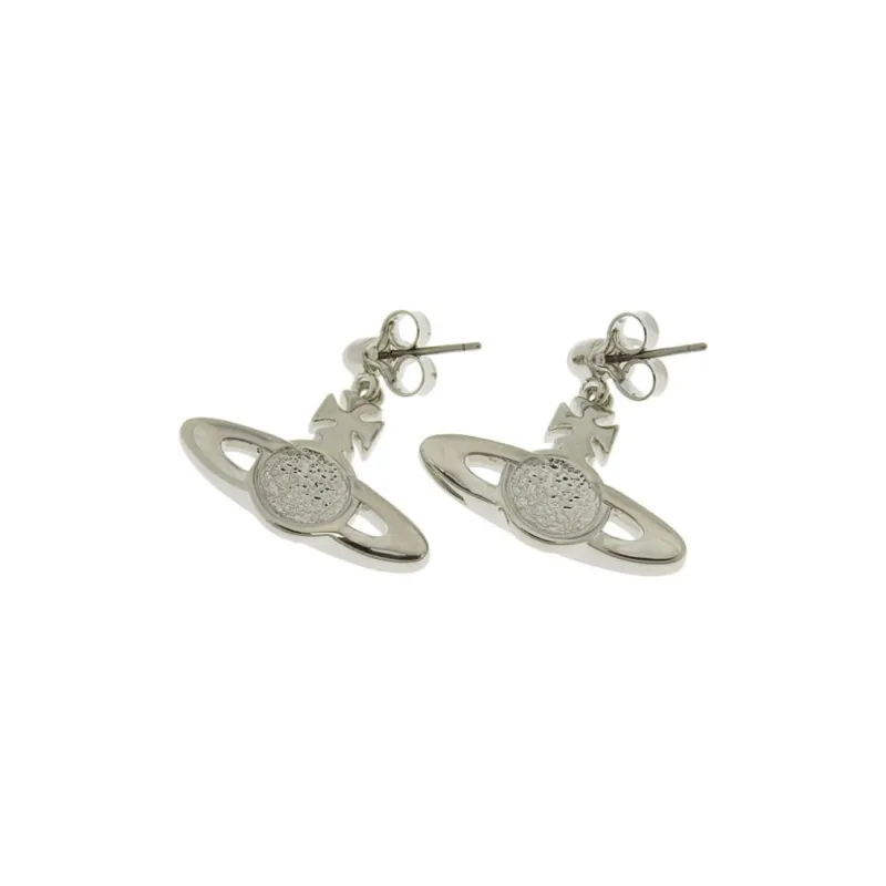 Vivienne Westwood Brass, Enamel Earrings Women's White-2