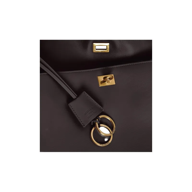 Balenciaga Rodeo Calfskin Tote Bag, Shopping Bag, Shoulder Bag, Handbag Medium Size Women's Coffee-5