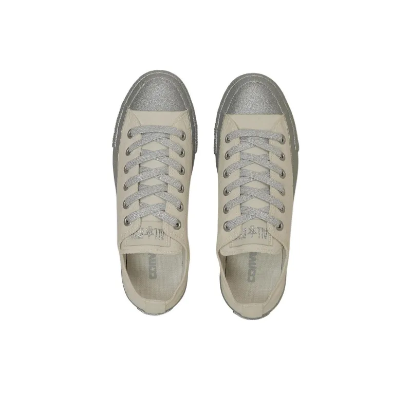 Converse All Star Anti Slip Wear Resistant Low Top Canvas Shoes Women's Beige-3
