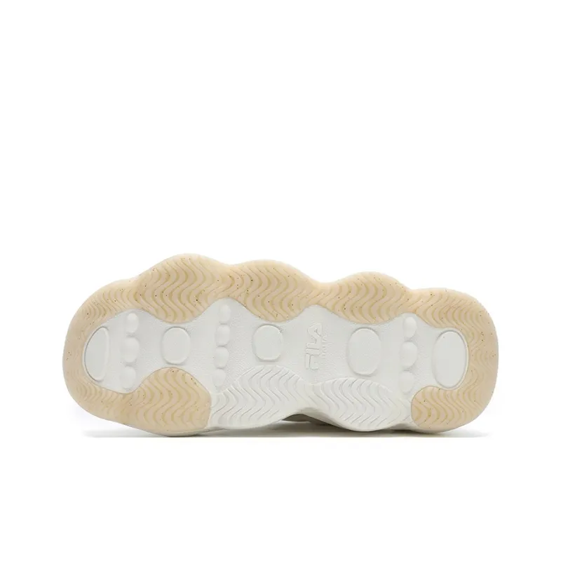 FILA Fashion Cushioning Wear-Resistant Low-Top Chunky Sneakers Women's Milk White-5
