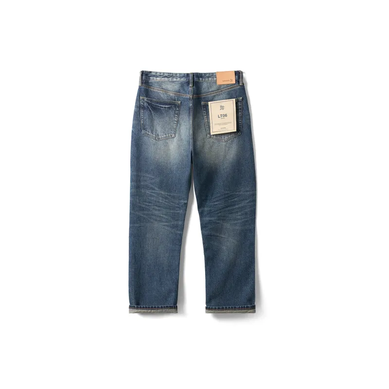 SIMWOOD Jeans Men's Washable Vintage Blue-1