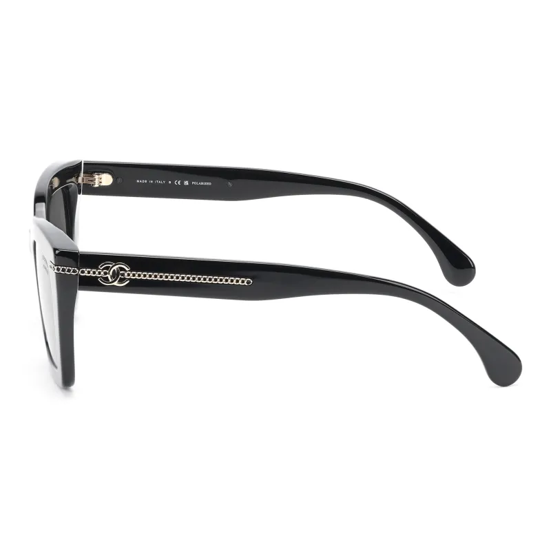 CHANEL Square Chain Polarized Sunglasses-2