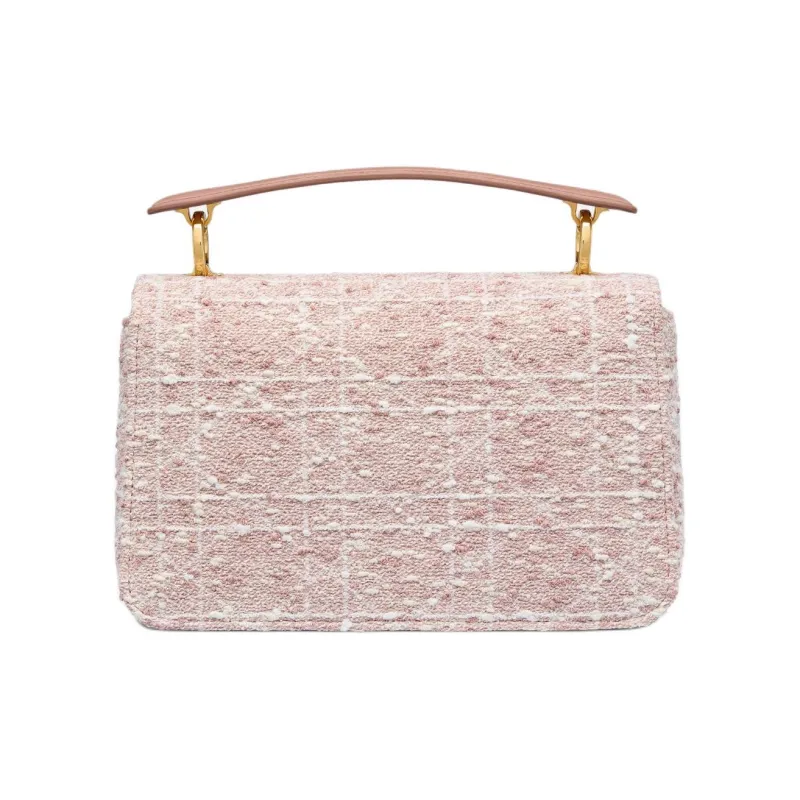 DIOR Jolie Cotton Handbag Small Size Women's Rose Pink-3