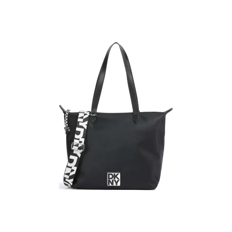 DKNY Nylon Tote Bag Shopping Bag Handbag Shoulder Bag Women's Black-0