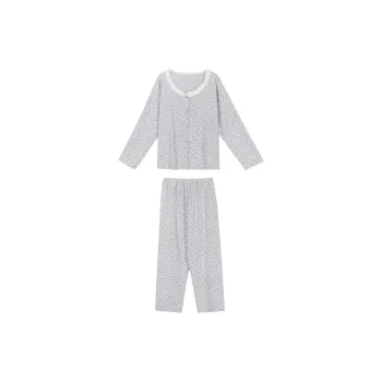 Joycefuuu Bra Pajama Set Women's Gray