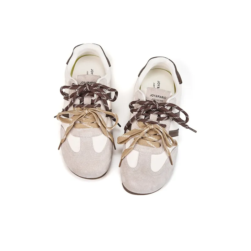 Joy&Mario Lightweight Low-Top Casual Shoes Women's Brown-2