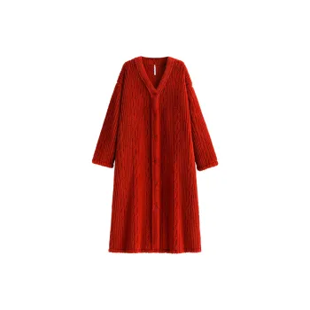 Yue Nei Sleep Robe Women's Vintage Red