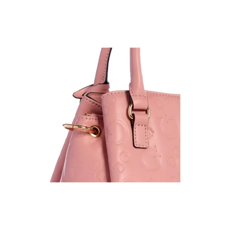GUESS Artificial Leather Shoulder Bag Crossbody Bag Handbag Women's Pink-3