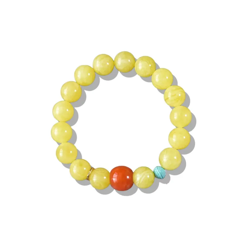 Gu He Amber/Beeswax Bracelets Unisex-0