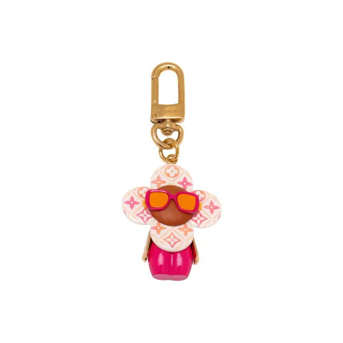 LOUIS VUITTON Flower Shaped Vivienne Bag Charm Women's Pink