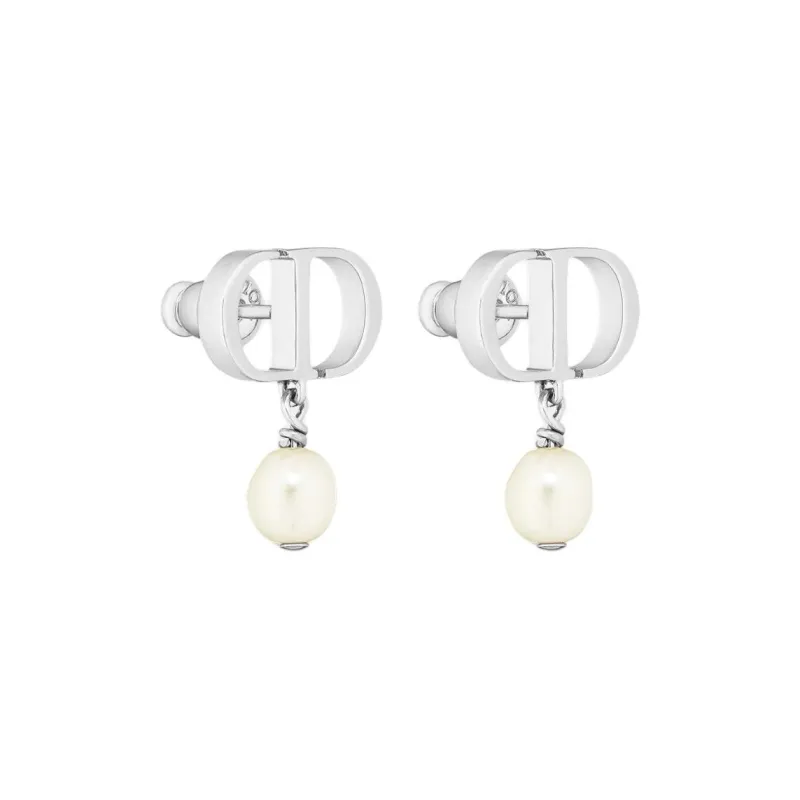 DIOR Resin Earrings Women's Silver-0