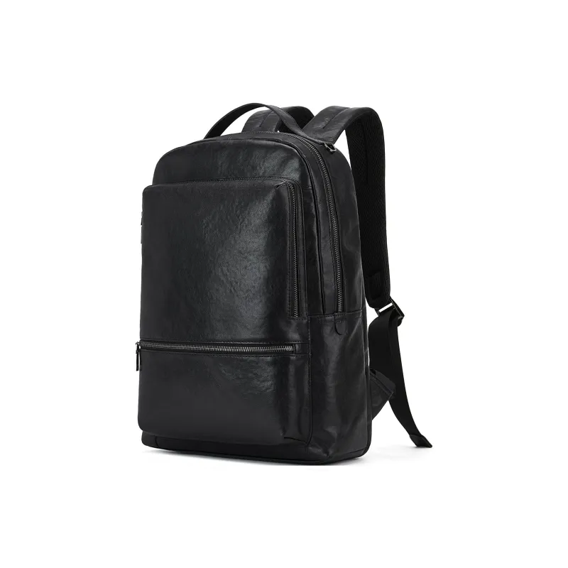ROBERTA DI CAMERINO Cow Leather Backpack Medium Size Men's Black-1