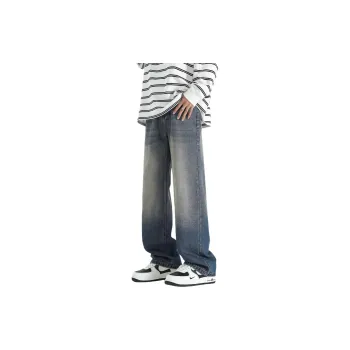 Fashion Essentials Jeans Unisex Classic Vintage Blue Tone