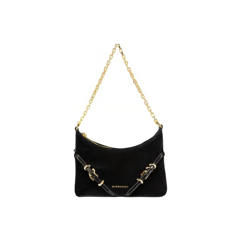 GIVENCHY Voyou Cotton Handbag Shoulder Bag Women's Black-0