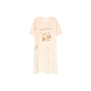 XIAFENYAN Nightgown Women's Orange