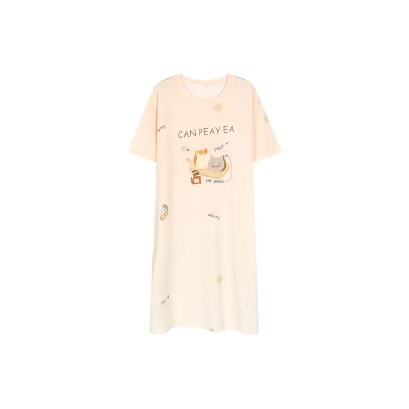 XIAFENYAN Nightgown Women's Orange-0