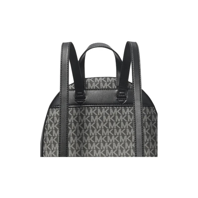 MICHAEL KORS Jaycee Coated Canvas Backpack Medium Size Women's Black-3