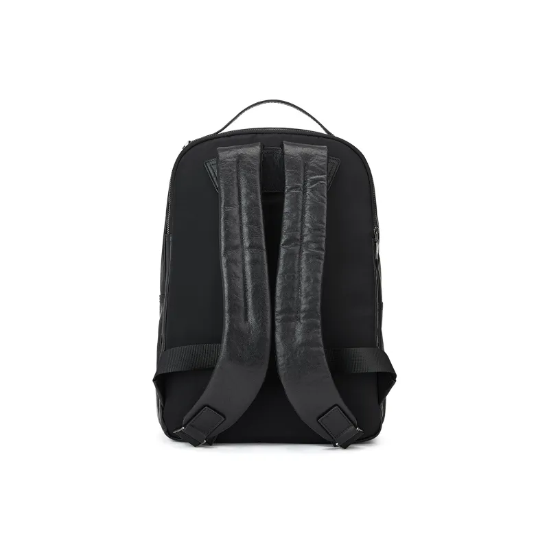 ROBERTA DI CAMERINO Cow Leather Backpack Medium Size Men's Black-3