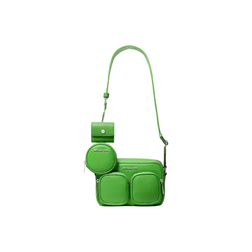 MICHAEL KORS Jet Set Leather Crossbody Bag Shoulder Bag Medium Size Women's Forest Green