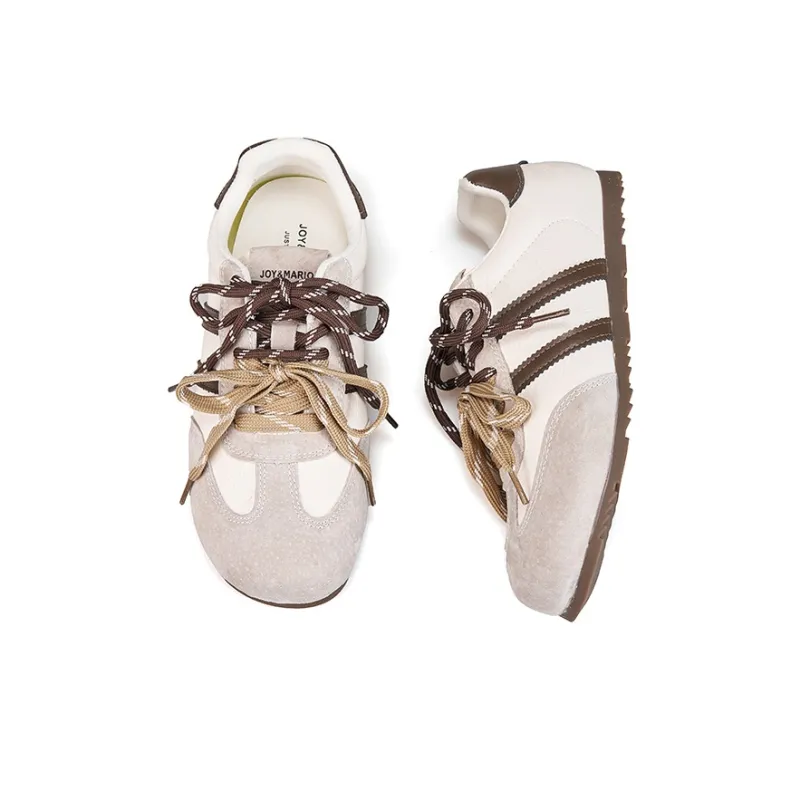 Joy&Mario Lightweight Low-Top Casual Shoes Women's Brown-4