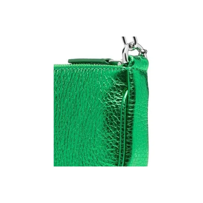 By Far Leather One Shoulder Handbags Mini Women's Green-4