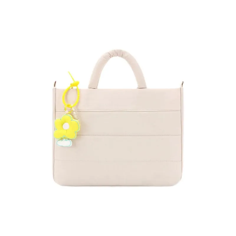 ALOENEY Oxford Laptop Bag Women's Cool Gray/Light Yellow/Colorful Blue-8