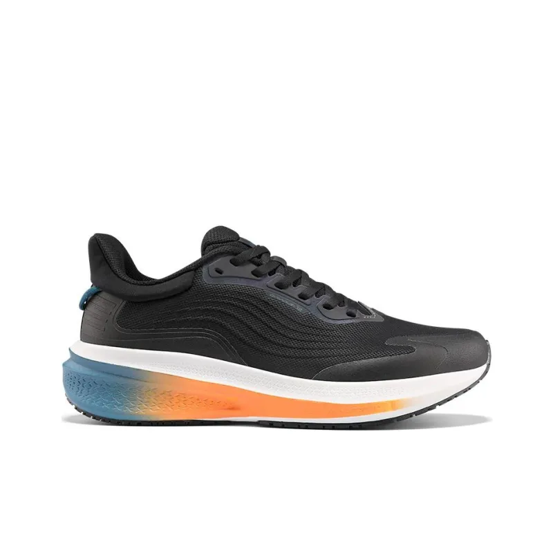 361° Cushioning Rebound Low-Top Casual Running Shoes Men's Black Orange-1