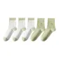 White Floral 3 Light Green 2 (Shopping Bag Included)