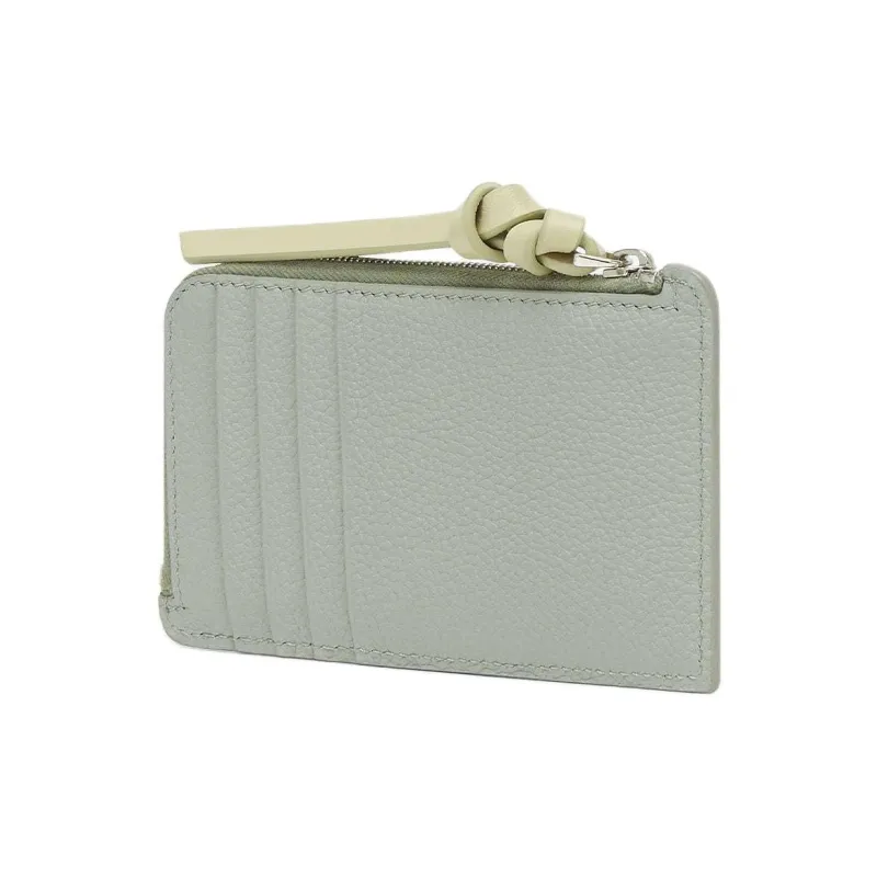 FENDI Peekaboo Calfskin Card Holder Women's Green-1