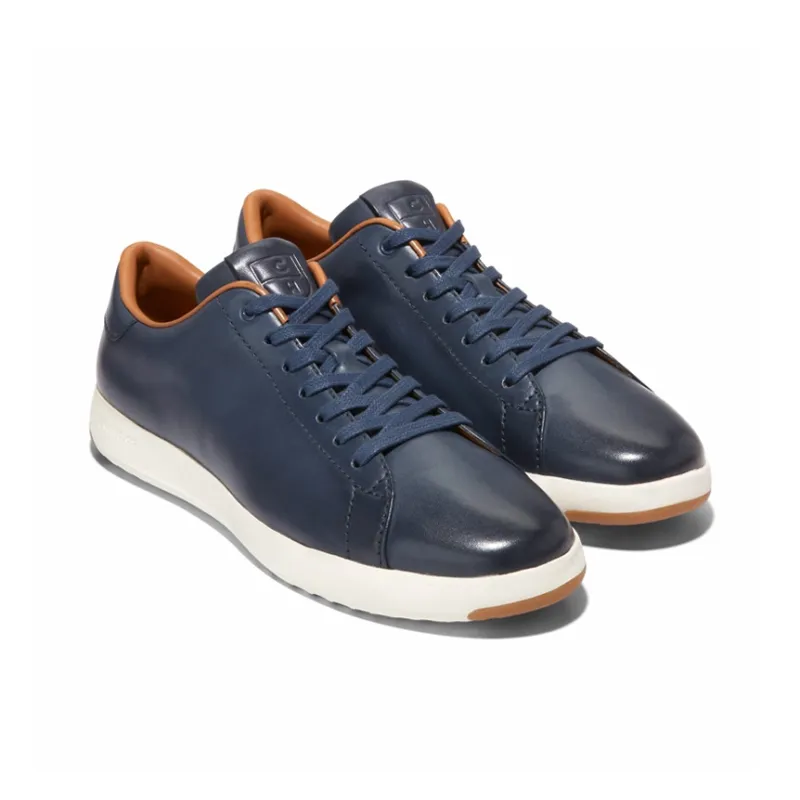 COLE HAAN Low-Top Skateboard Shoes Men's Blue-1