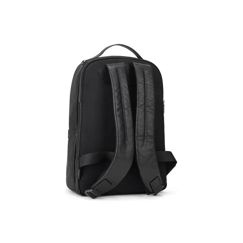 ROBERTA DI CAMERINO Cow Leather Backpack Medium Size Men's Black-4