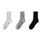 ③ Fall Winter Thermal Dot Flower Wool Socks Combination (Light Gray+Dark Gray+Black)