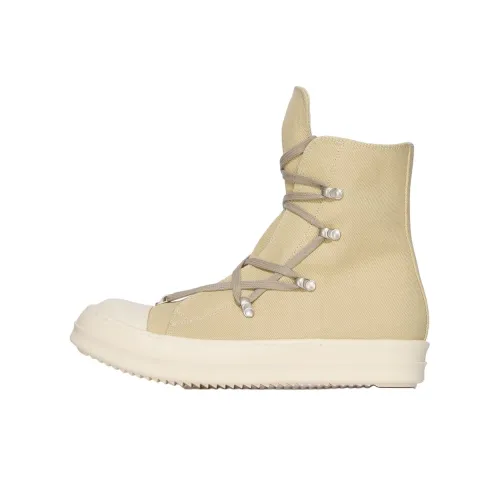 Rick Owens DRKSHDW High Top Canvas Shoes Women's Beige