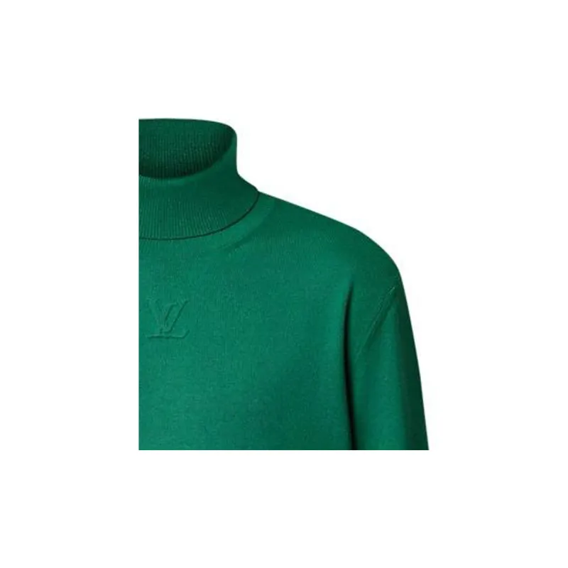 LOUIS VUITTON 1AGIIL Lv Embossed Cashmere Turtle Neck-4