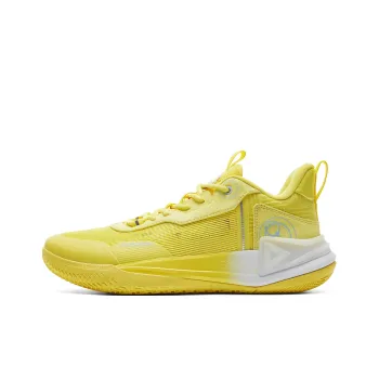 PEAK Anti Slip Wear Resistant Low Top Basketball Shoes Men's Yellow White