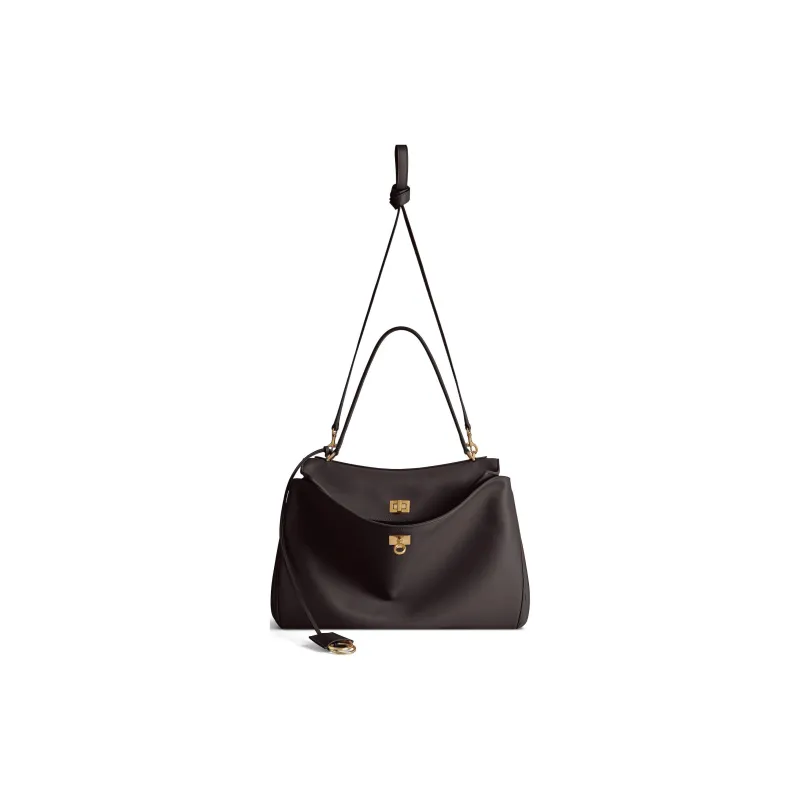 Balenciaga Rodeo Calfskin Tote Bag, Shopping Bag, Shoulder Bag, Handbag Medium Size Women's Coffee-4