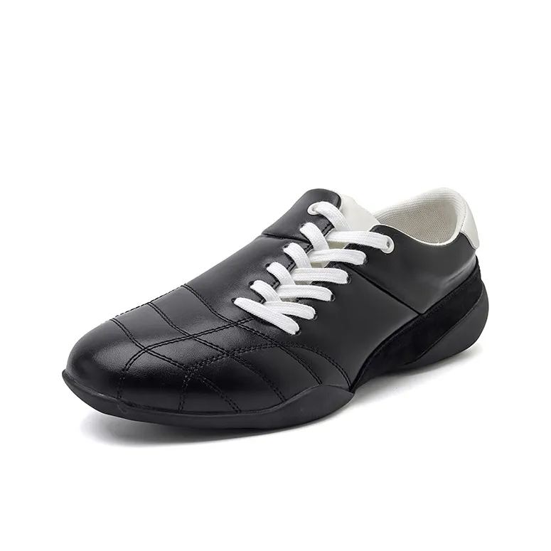 Chi Wolf German Army Trainers Low Top Casual Shoes Unisex Black-1