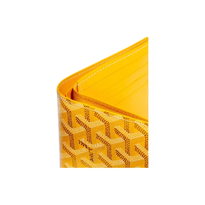 GOYARD Saint-Thomas Canvas With Leather Wallet Unisex Yellow-4