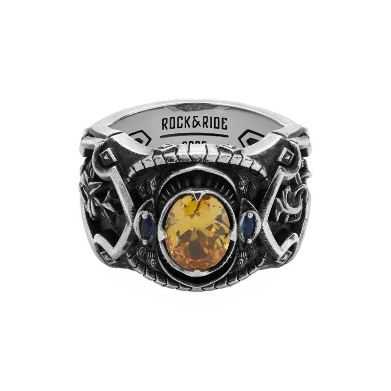 ROCK&RIDE 925 Sterling Silver Rings Men's-5