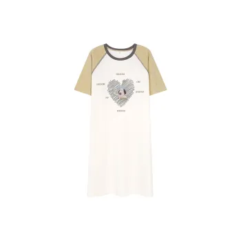 XIAFENYAN Nightgown Women's Fruit Green
