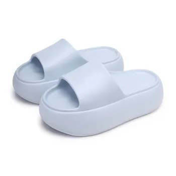 XMISTUO Minimalist Style Solid Color Platform Slippers For Women's Summer Students Home Soft Sole Comfortable Slippers