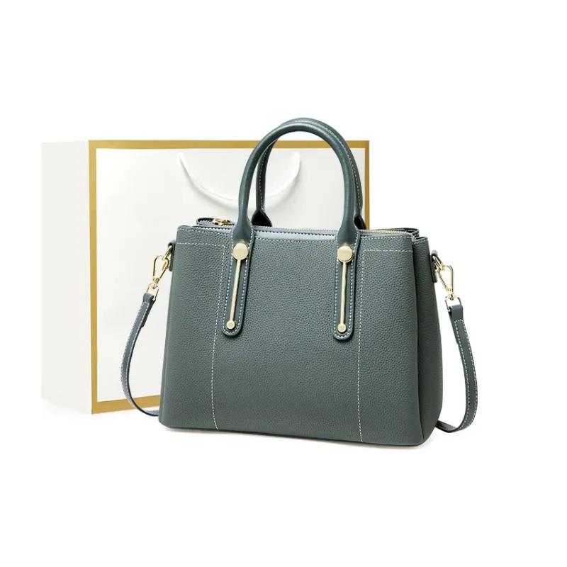 Narandu Top Grain Cow Leather Tote Shoulder Bag Crossbody Bag Handbag Large Size Women's Multicolor-8