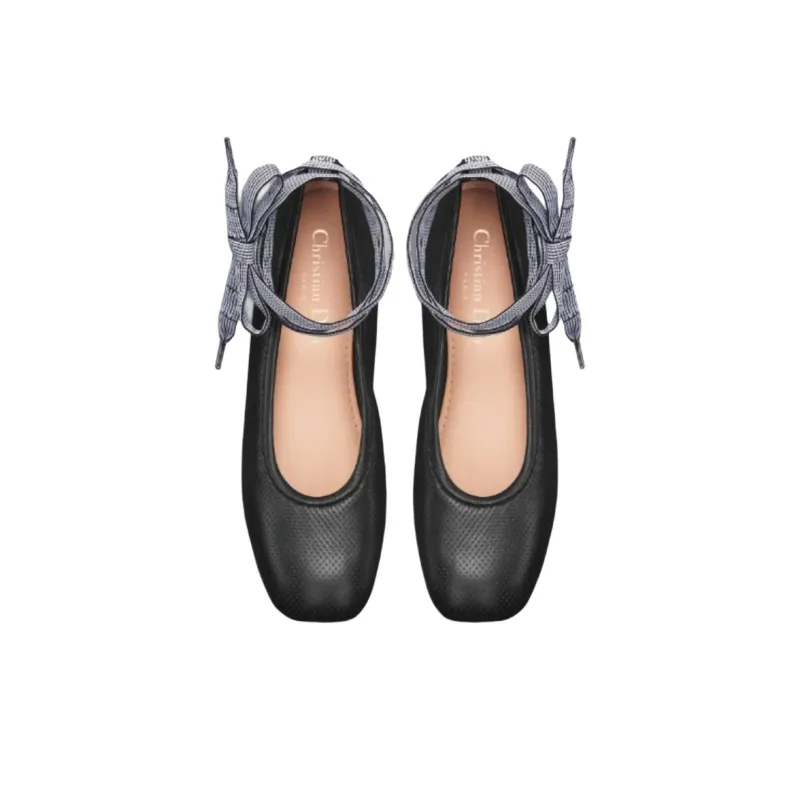 DIOR D Journey 2025 Spring And Summer Apparel Collection Casual Single Shoes Women's Black-3